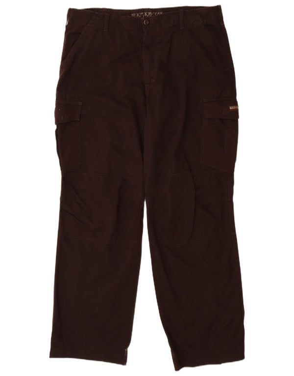 Napapijri Pantalones cargo rectos para hombre IT 54 2XL W38 L33 Algodón marrón