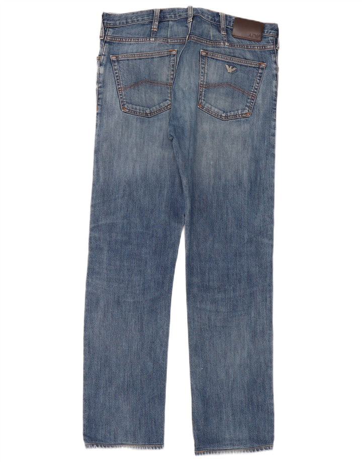 Vaqueros Armani Hombre Rectos W36 L32 Algodón Azul