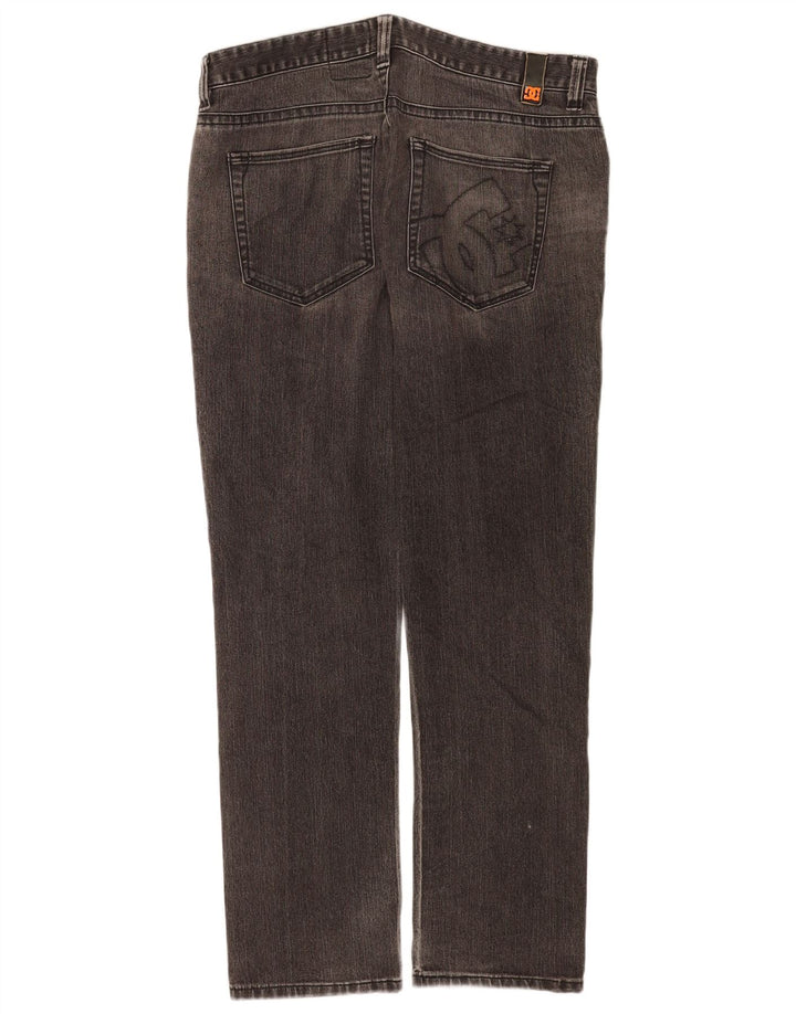 DC Jeans rectos gráficos para hombre W34 L32 Gris