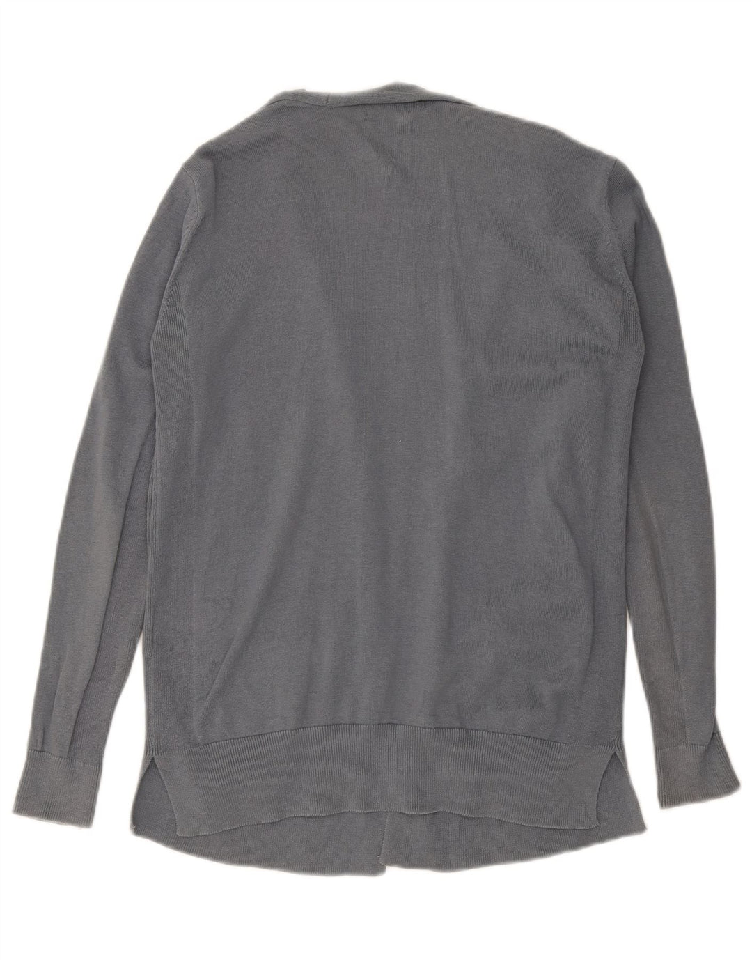 Marks & Spencer Suéter tipo cárdigan abierto para mujer Reino Unido 12 Algodón gris medio