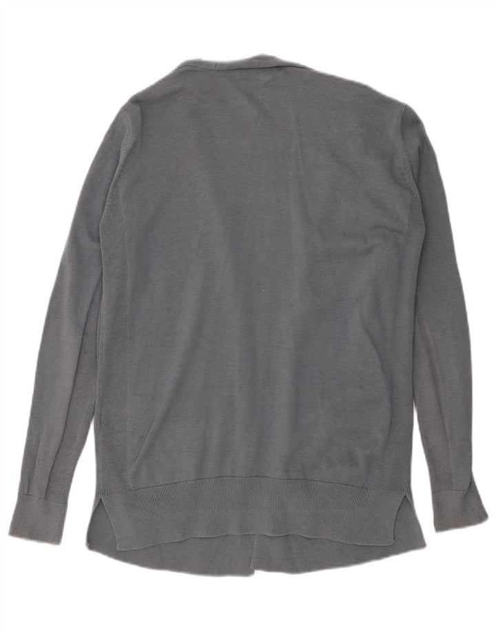 Marks & Spencer Suéter tipo cárdigan abierto para mujer Reino Unido 12 Algodón gris medio