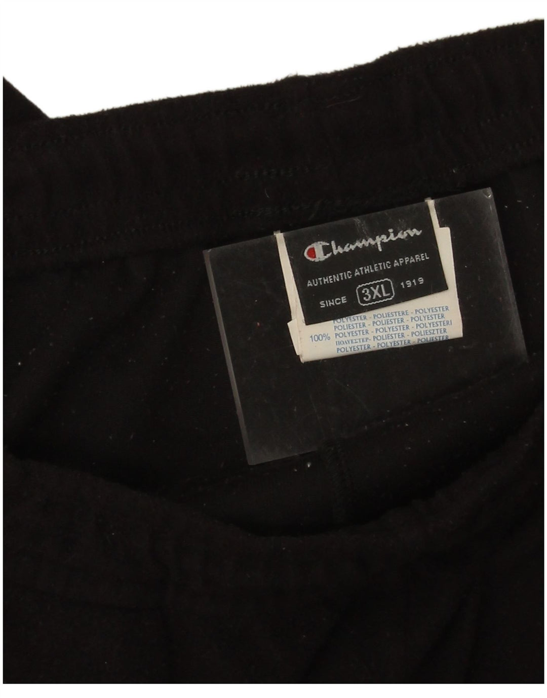 Champion Pantalones De Chándal De Forro Polar Para Hombre 3XL Poliéster Negro