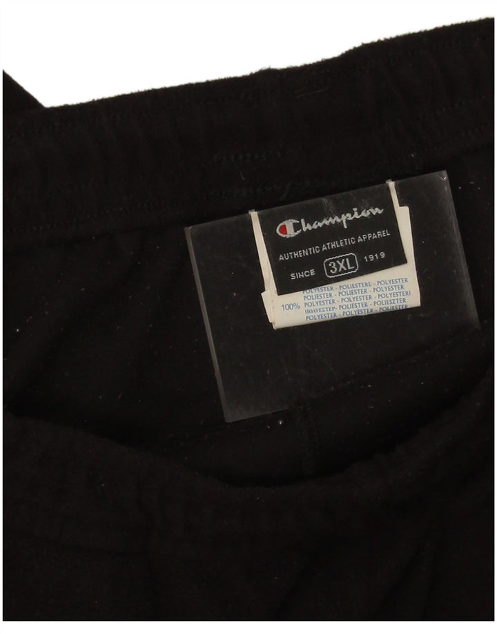 Champion Pantalones De Chándal De Forro Polar Para Hombre 3XL Poliéster Negro