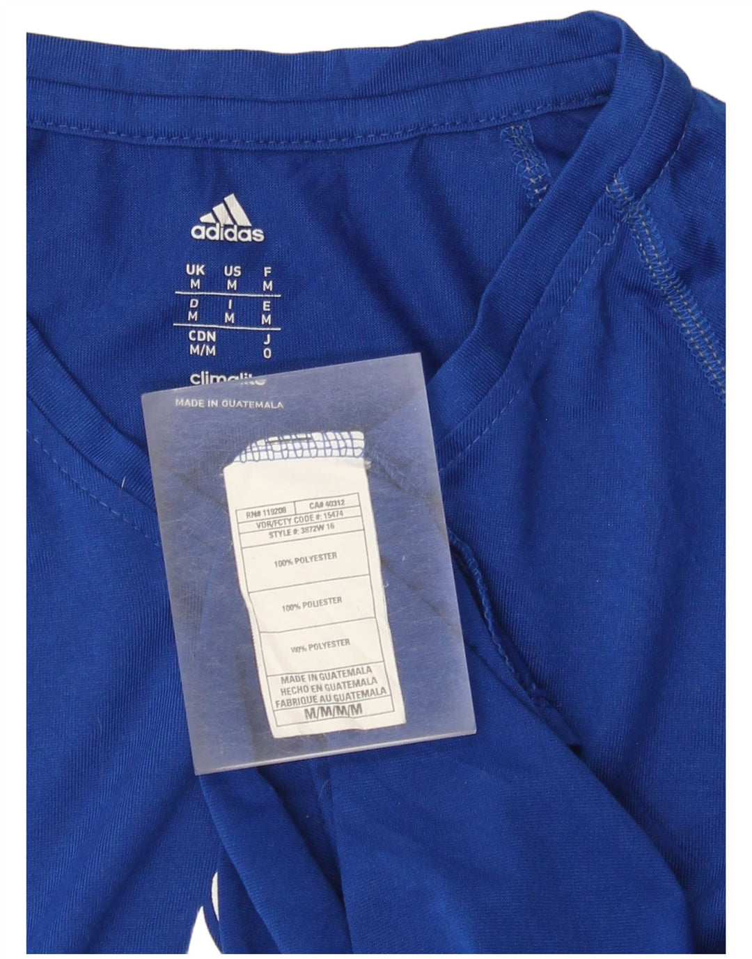 Adidas Chicos Climalite Graphic Top Manga Larga 13-14 Años Azul Medio