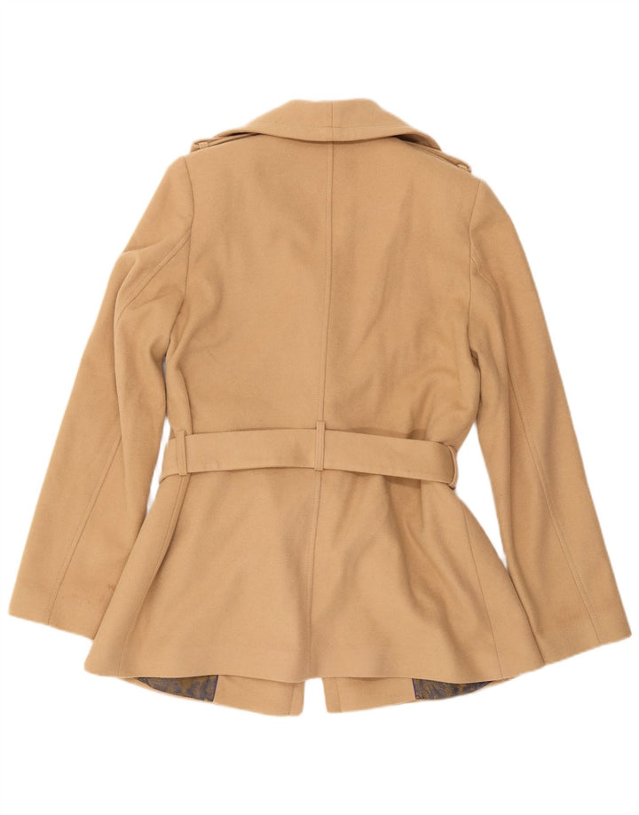 Abrigo Ted Baker Para Mujer Talla 3 Lana Beige Mediana