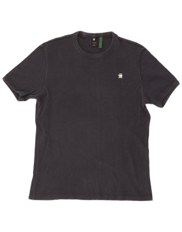 G-Star Hombre Camiseta Top Grande Algodón Negro