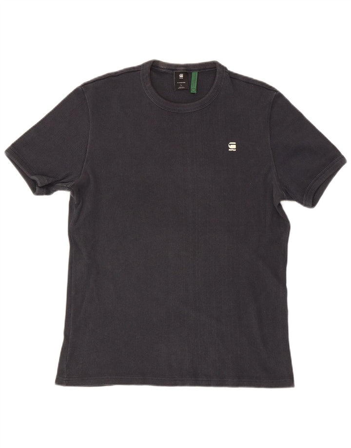 G-Star Hombre Camiseta Top Grande Algodón Negro