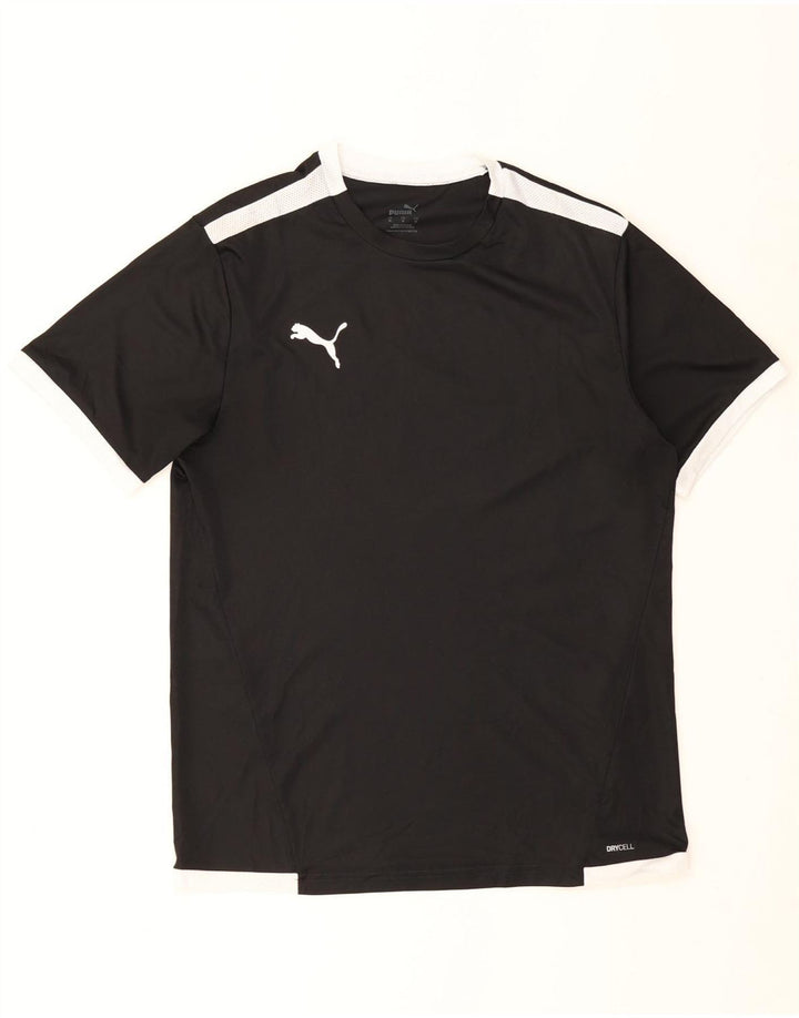 Camiseta Puma Top Medium Black Colorblock para hombre