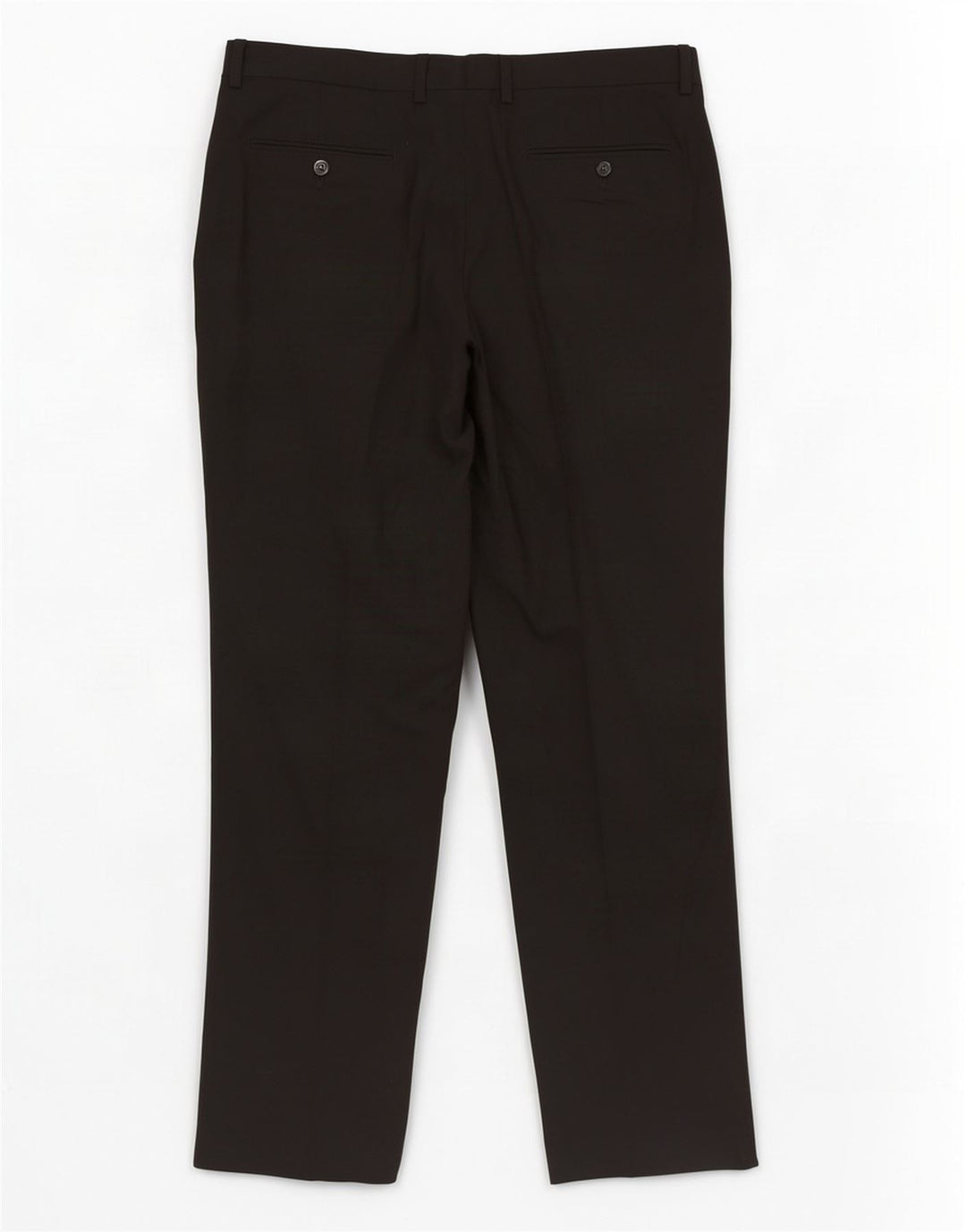 Zara Mujer Pantalón De Traje Recto EU 40 Medium W31 L29 Poliéster Negro