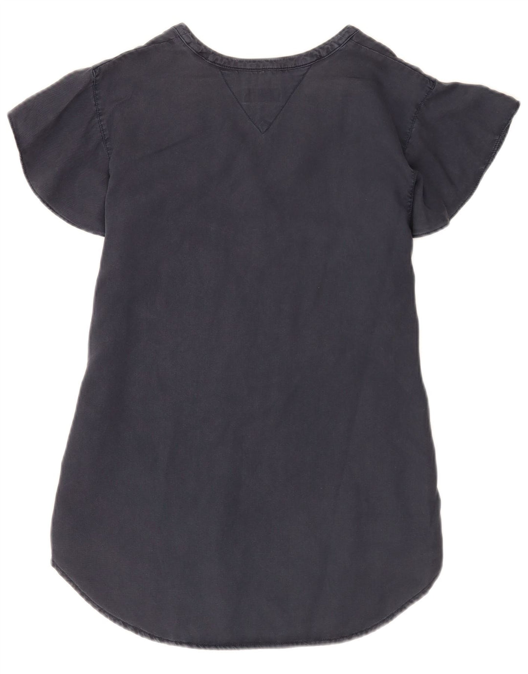 Tommy Hilfiger Blusa para mujer Top UK 40 Large Lyocell azul marino