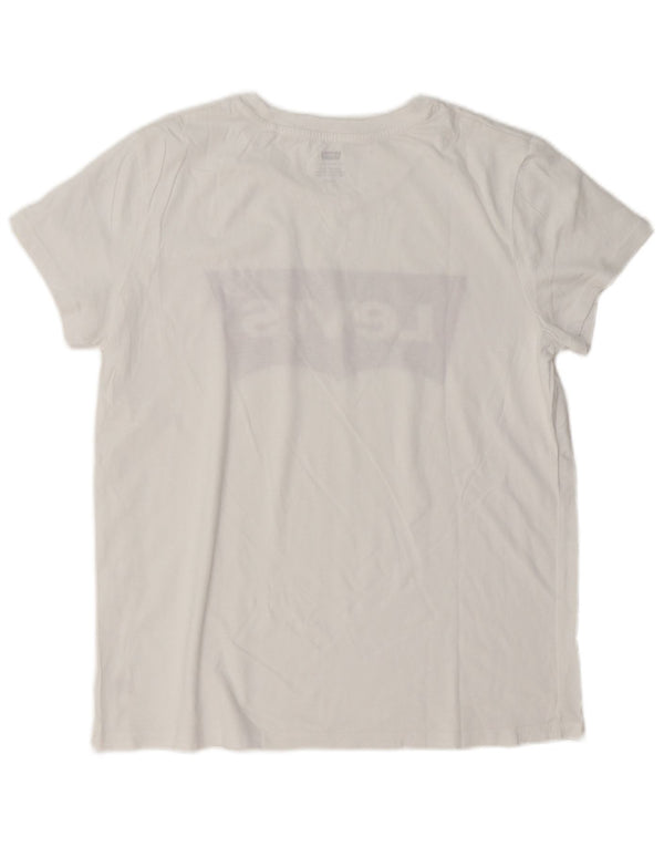 Levi's Camiseta gráfica para mujer Top UK 46 Large White