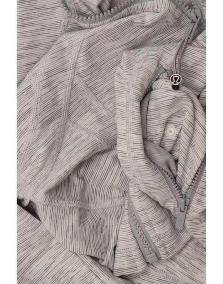 Lululemon - Chaqueta de chándal para mujer, talla 6, color gris medio moteado
