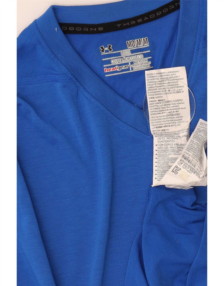 Under Armour Hombre Heat Gear Camiseta Top Poliéster Azul Medio