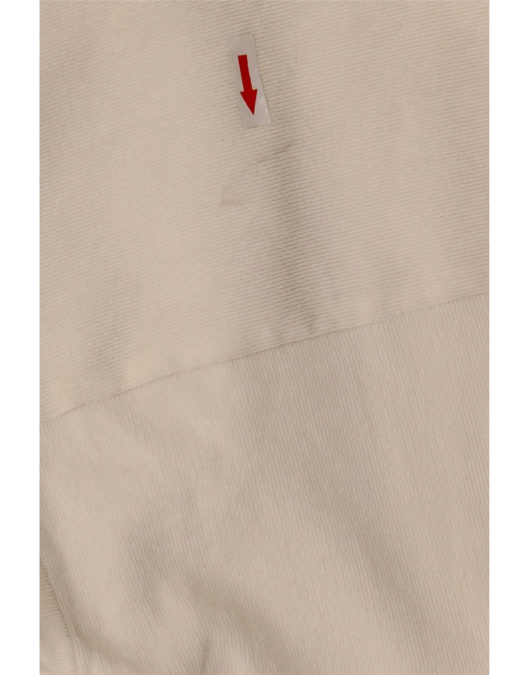 Zara Mujer Camisa De Pana Extragrande UK 10 Small Poliéster Blanco