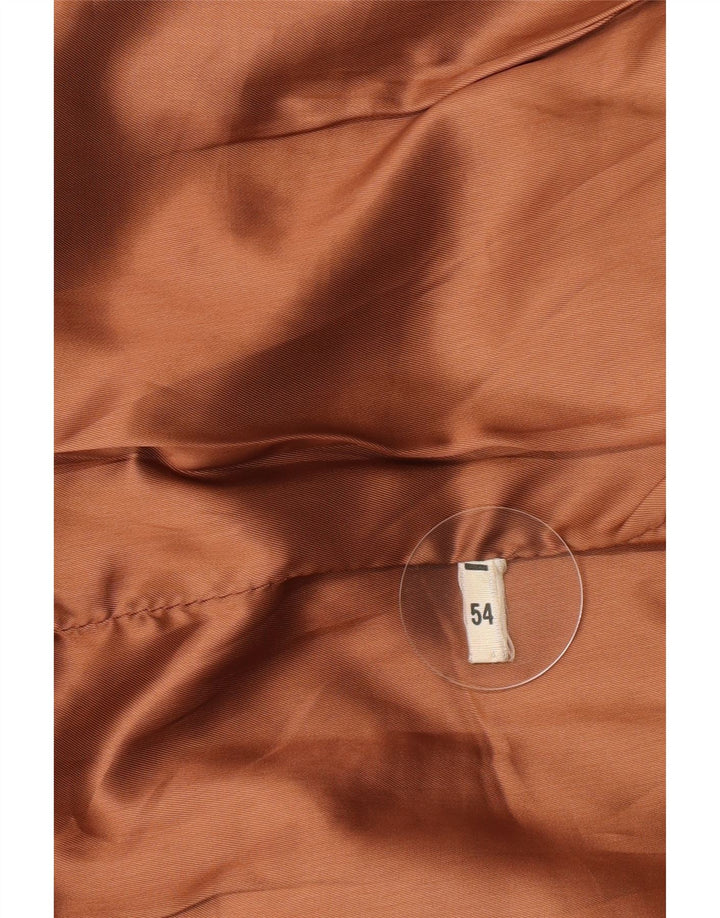 Vintage hombres chaqueta de cuero Reino Unido 40 marrón grande