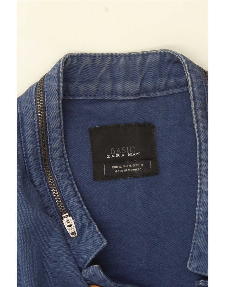 Zara Chaqueta Blazer De 5 Botones Para Hombre UK 38 Medium Azul Marino