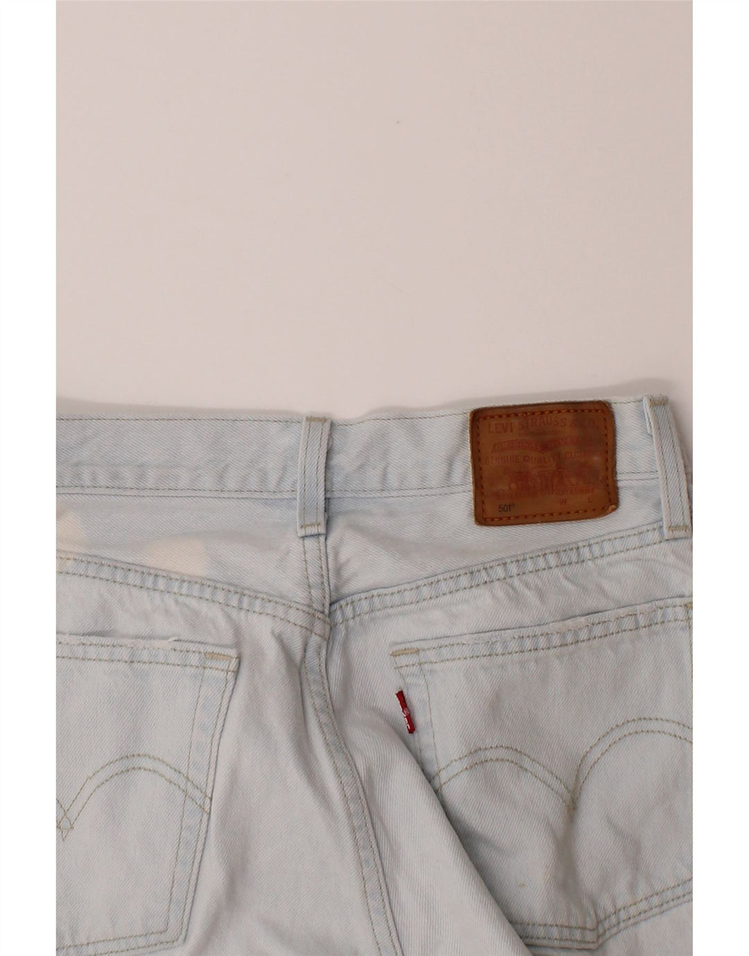 LEVI'S Womens 501 Straight Jeans W26 L28  Blue Cotton Vintage Levi's and Second-Hand Levi's from Messina Hembry 