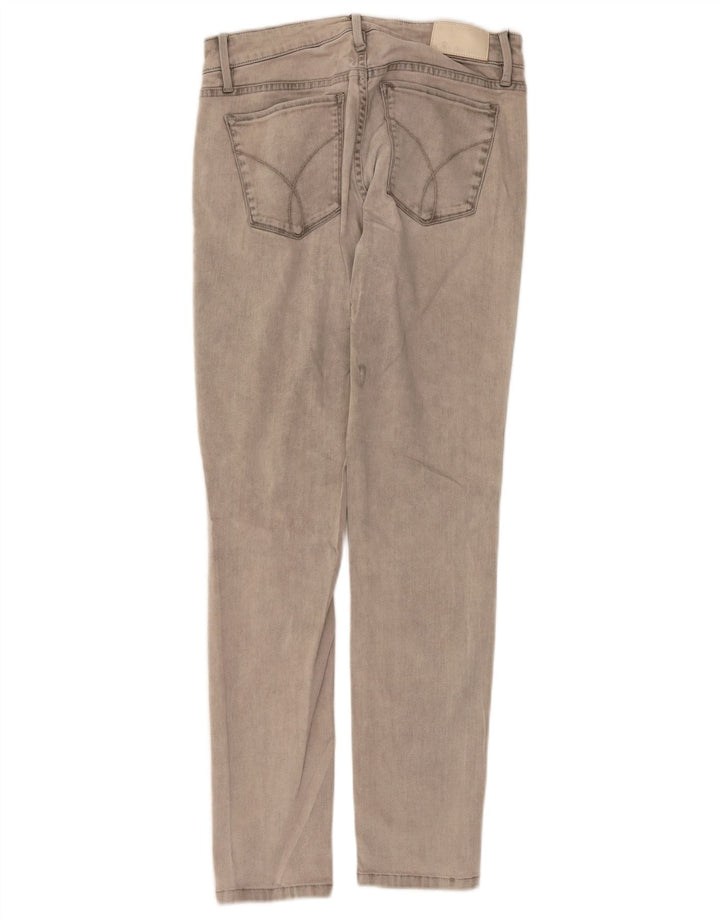 CALVIN KLEIN Vaqueros ajustados para mujer W30 L30 Algodón gris