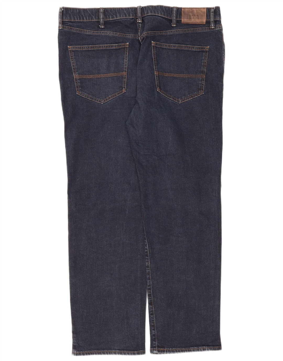 Marks & Spencer Vaqueros rectos regulares para hombre W40 L31 Algodón azul marino
