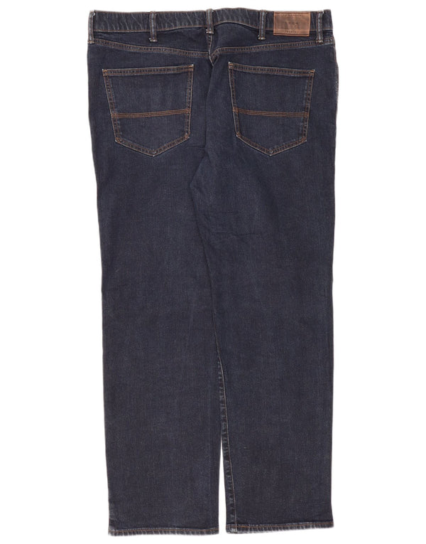 Marks & Spencer Vaqueros rectos regulares para hombre W40 L31 Algodón azul marino