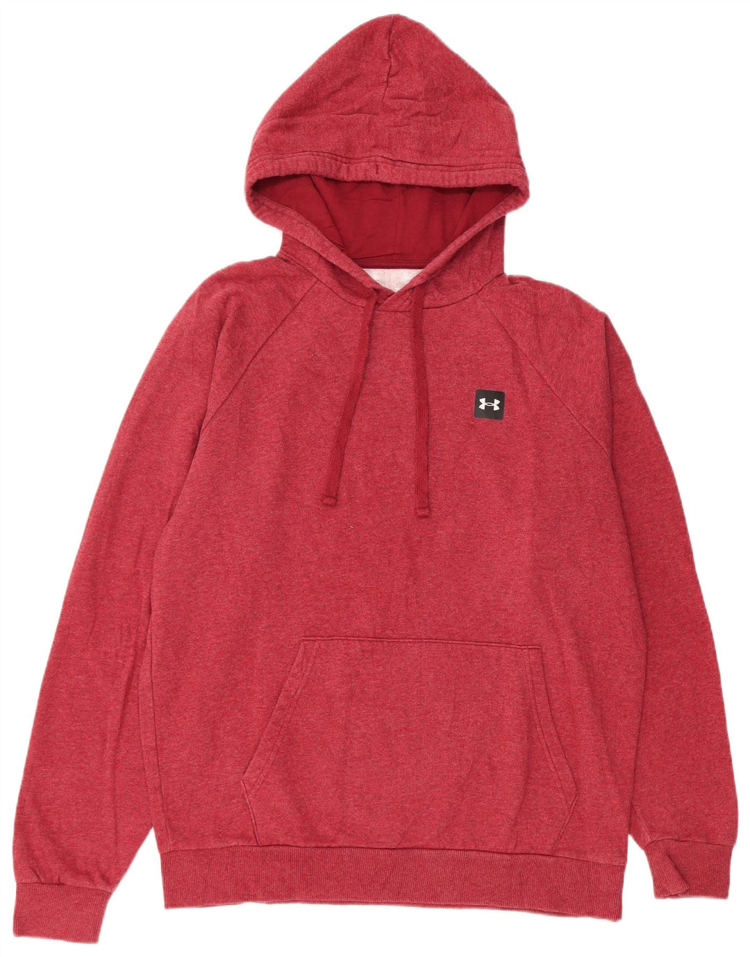 UNDER ARMOUR Jersey con capucha para hombre de algodón rojo medio