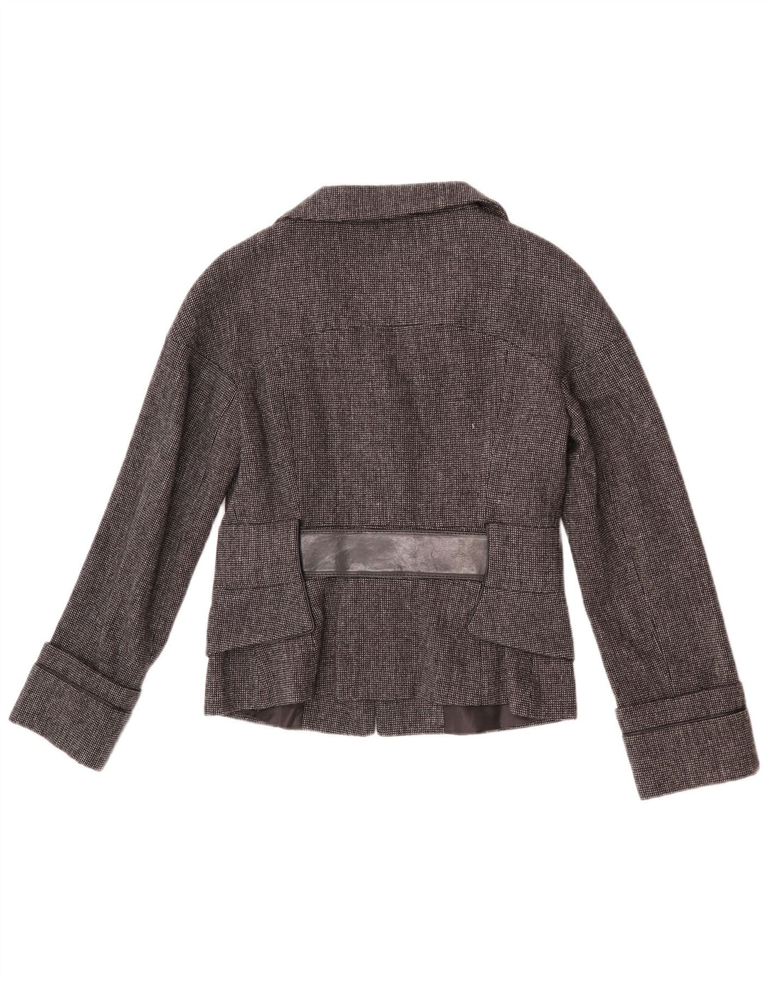 Zara Chaqueta Blazer De 2 Botones para Mujer UK 42 Gris Medio Espiga