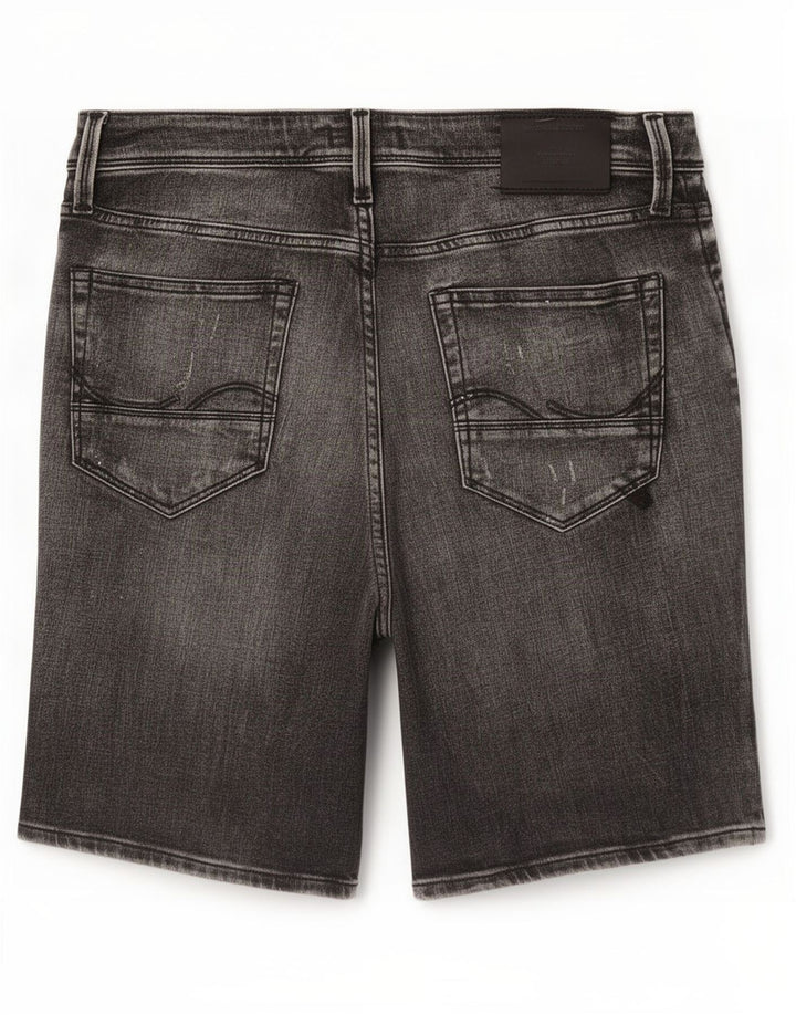Jack & Jones Mens Distressed Regular Denim Shorts Small W32 Algodón Gris