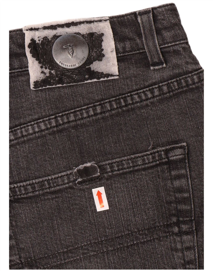 TRUSSARDI Vaqueros rectos para hombre W36 L29 Gris