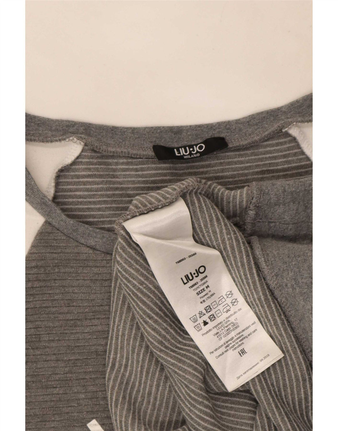 Liu Jo - Sudadera con gráfico para mujer, talla 44, color gris medio