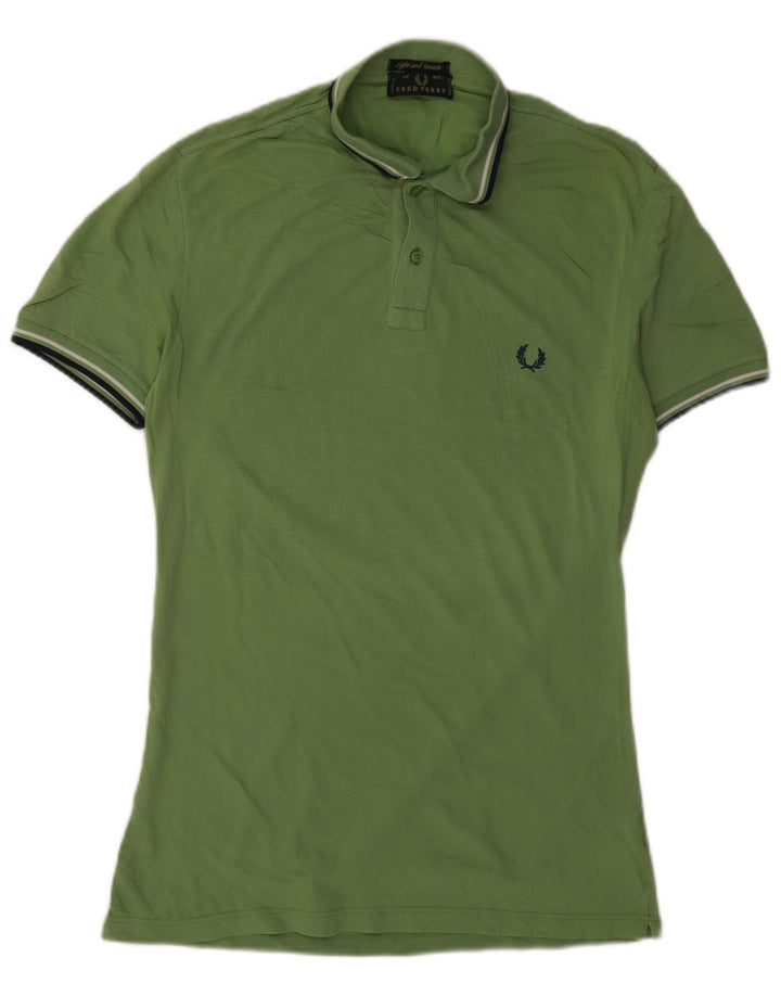 Polo Fred Perry Hombre Algodón Verde Medio