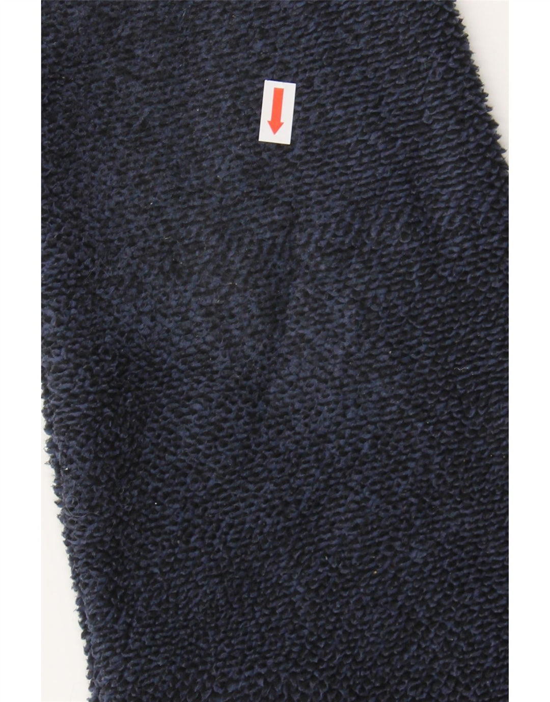WEIRD FISH Mens Zip Neck Fleece Jumper Small Navy Blue Polyester Vintage Weird Fish and Second-Hand Weird Fish from Messina Hembry 