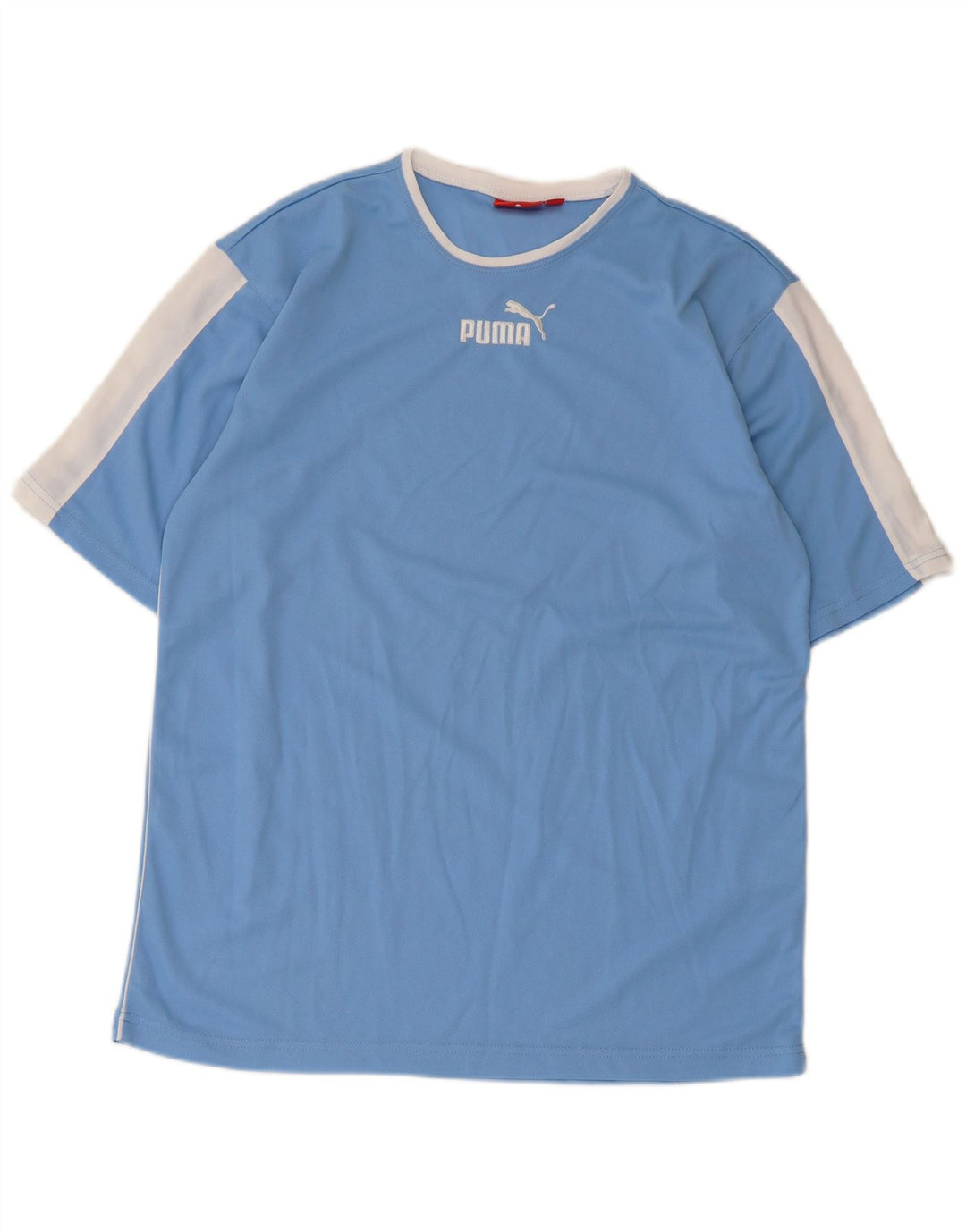 Camiseta Puma Hombre Top Azul Medio Colorblock Poliéster