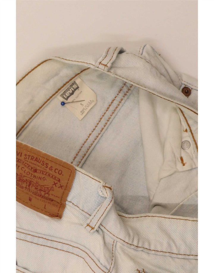 Levi's 550 pantalones cortos de mezclilla para mujer US 5 pequeño W25 algodón azul