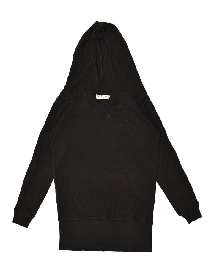 LEE Womens Hoodie Jumper UK 14 Medium Black | Vintage Lee | Thrift | Second-Hand Lee | Used Clothing | Messina Hembry 