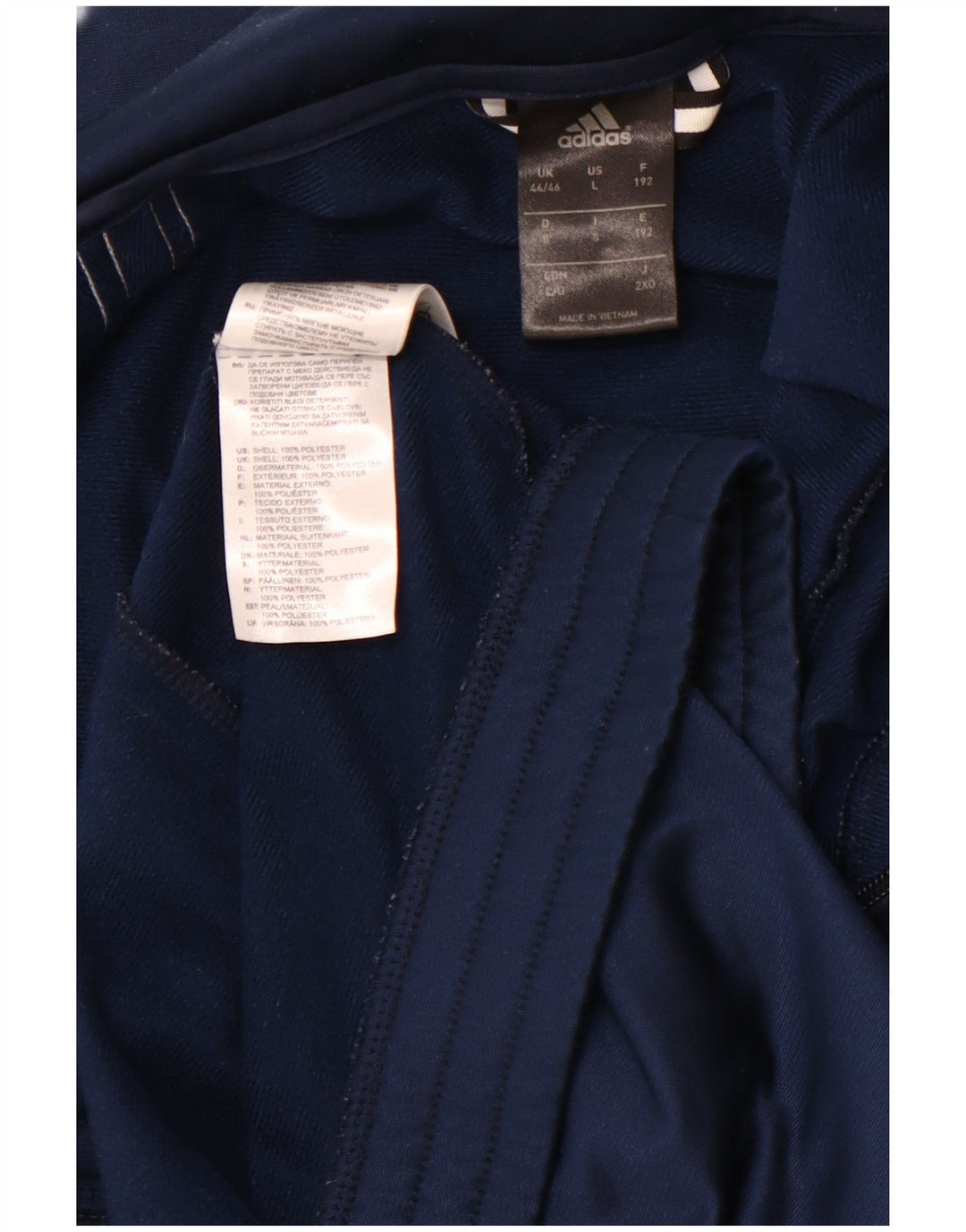 ADIDAS Chaqueta de chándal para hombre UK 44/46 Grande Azul marino Poliéster