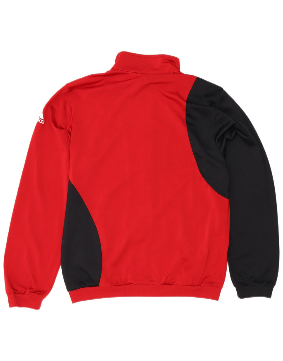 Adidas - Chaqueta de chándal para hombre, talla 40/42, color rojo medio, poliéster