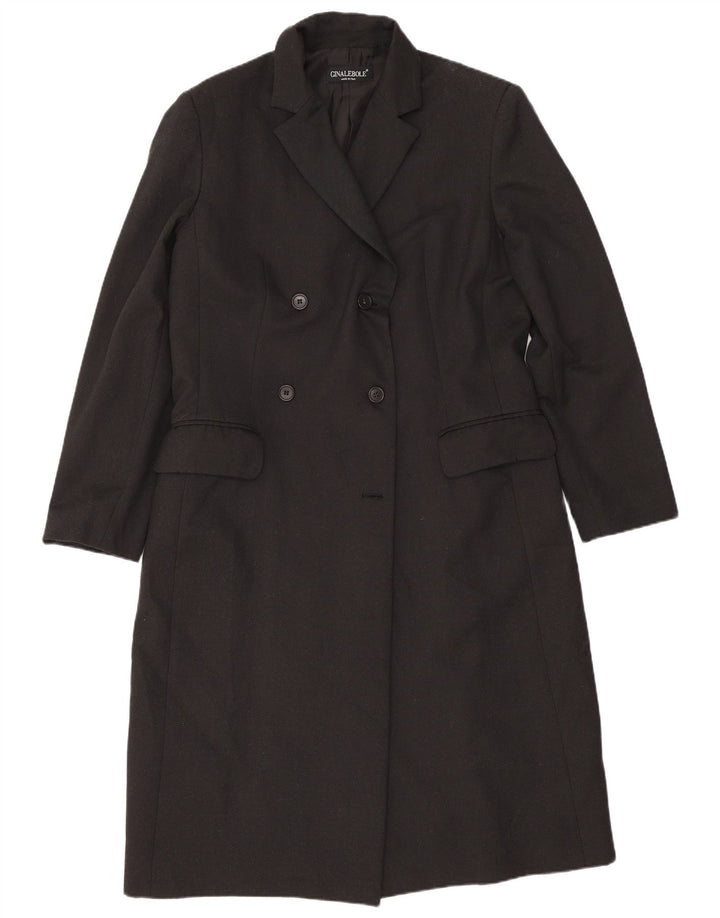 Abrigo cruzado para mujer Gina Lebole UK 44 Medium Black
