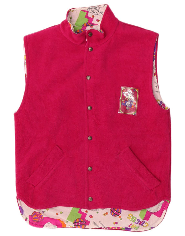 Conte of Florence Chaleco de forro polar reversible para mujer UK 10 Small Pink