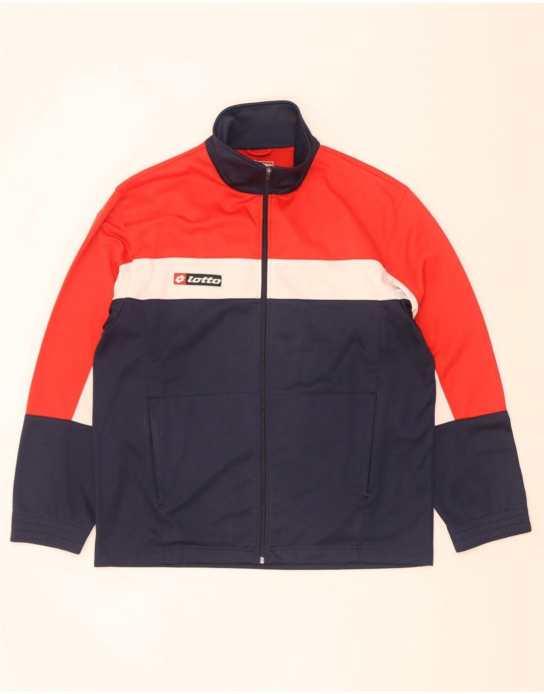 Lotto - Chaqueta de chándal para hombre, talla grande, multicolor, color block