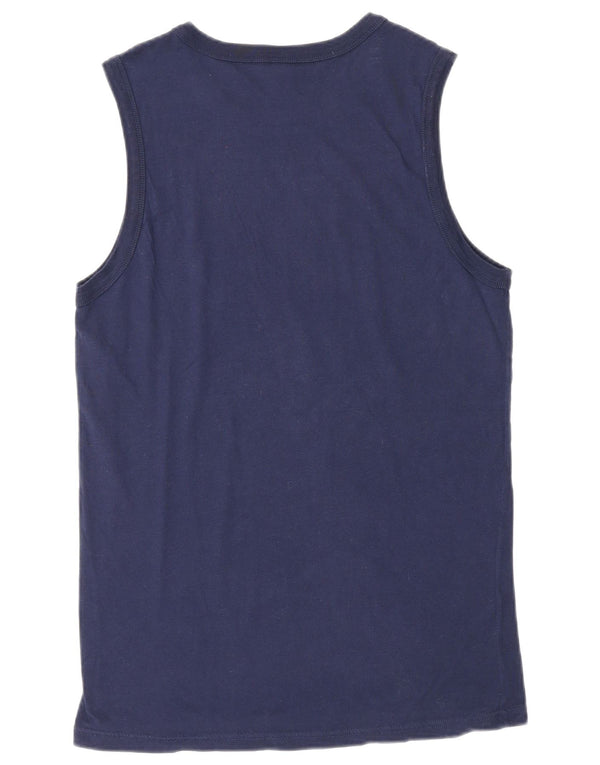 Benetton Hombre Camiseta Sin Mangas Con Gráfico Peanuts Algodón Azul Marino Mediano