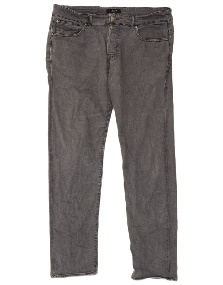 Vaqueros ajustados para hombre de Ted Baker W34 L31 Gris