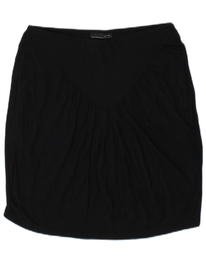 Zara Mujer Falda Recta Grande W30 Negro