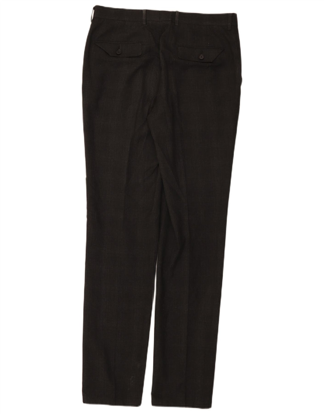 Marks & Spencer Pantalón de traje súper ajustado para hombre W32 L33 Cuadros grises
