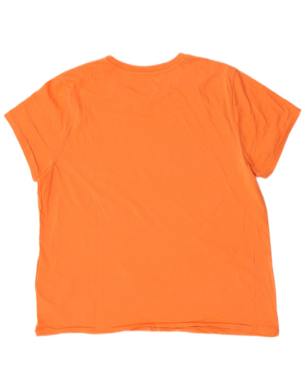 Polo Ralph Lauren Camiseta para Mujer Top UK 18 XL Algodón Naranja