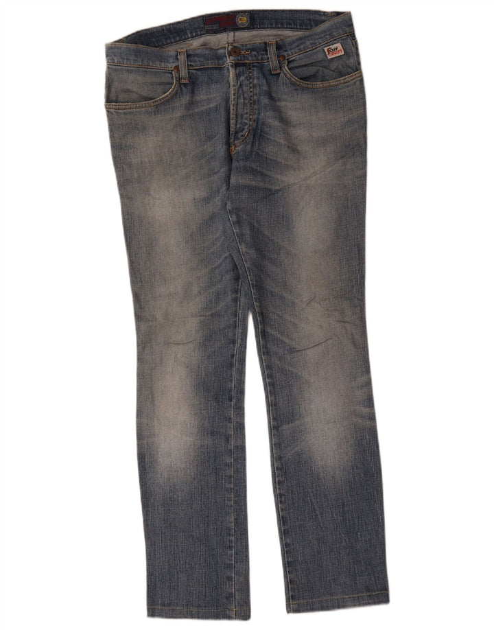 Roy Rogers Vaqueros ajustados para mujer W34 L30 Algodón azul