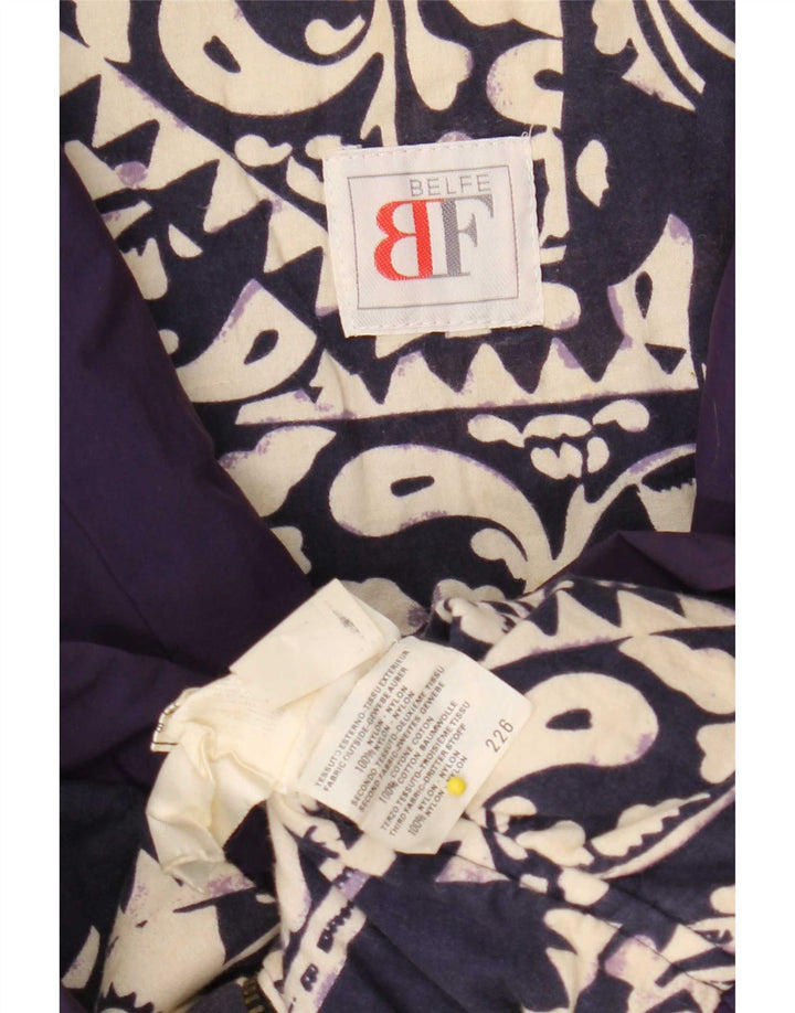 Belfe Abrigo acolchado extragrande para mujer UK 12 Medium Purple Nylon