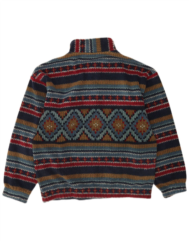 Fila Jersey de forro polar con cuello de botón para hombre IT 50 mediano multicolor geométrico