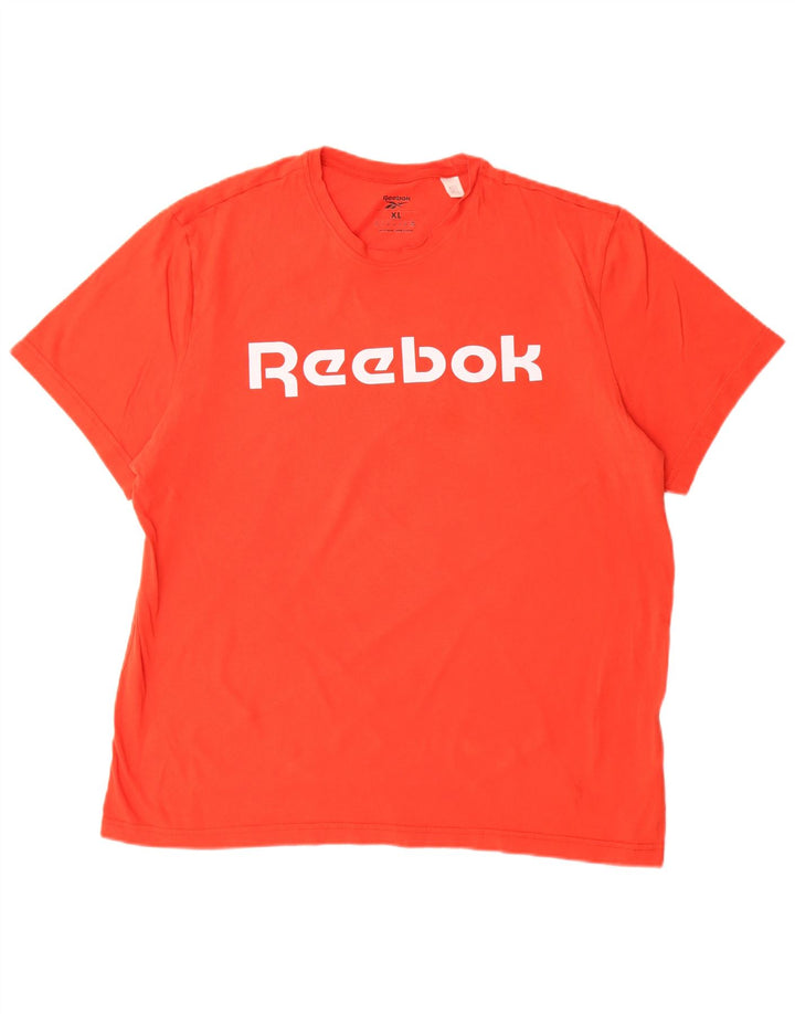 REEBOK Camiseta gráfica para hombre Top XL Algodón rojo