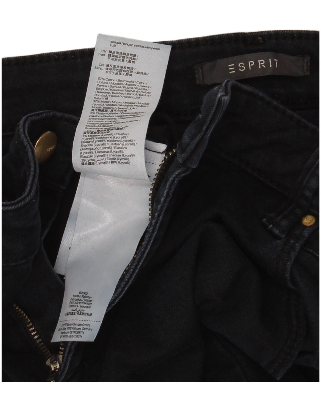 ESPRIT Vaqueros ajustados para mujer W32 L32 Azul marino Algodón