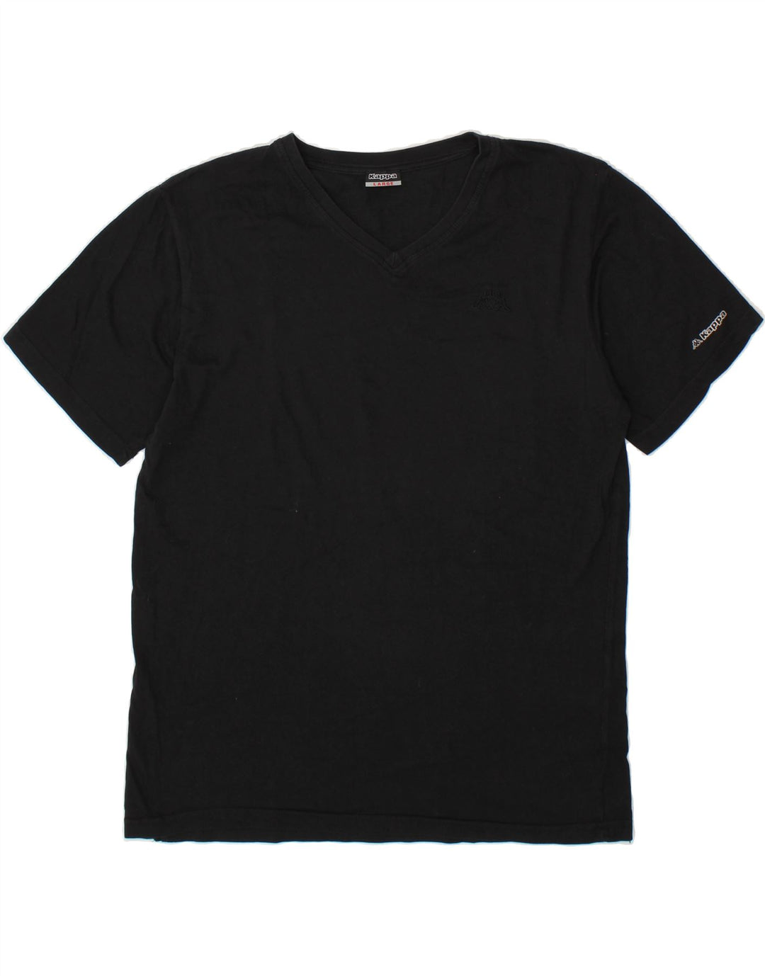 KAPPA Mens T-Shirt Top Large Black Cotton Vintage Kappa and Second-Hand Kappa from Messina Hembry 